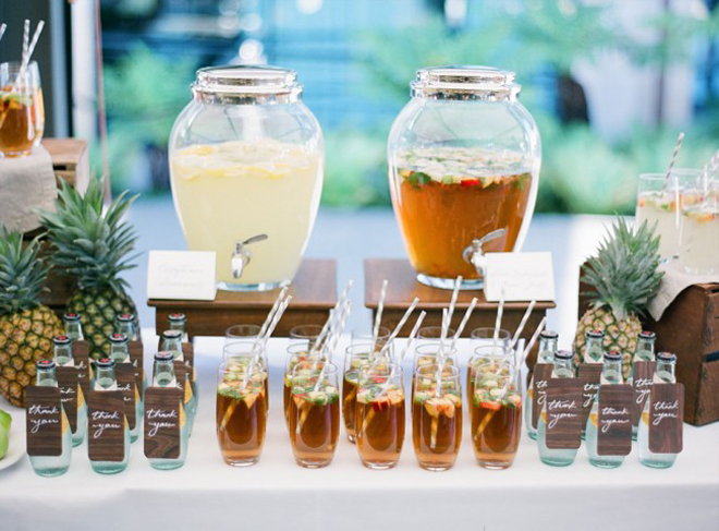 Drink station and cocktail ideas for your party